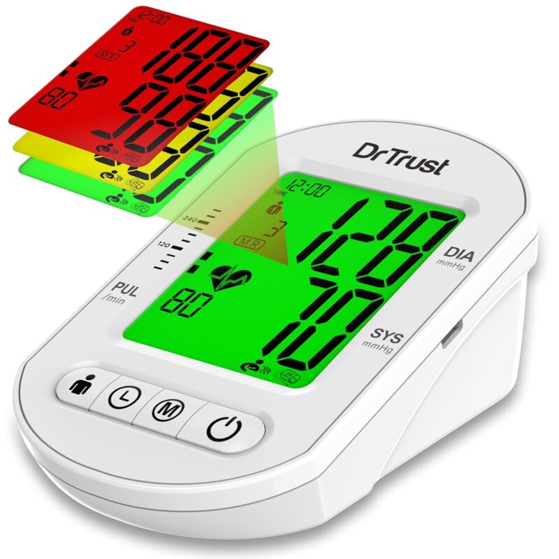 Buy Dr Trust USA Intellitrack 133 Digital BP Monitor – Accurate BP Machine with 3-Color Display | India