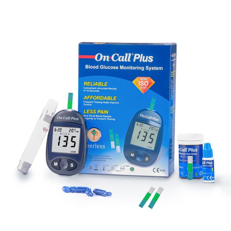 On Call Plus Glucometer with 10 FREE strips from ACON USA