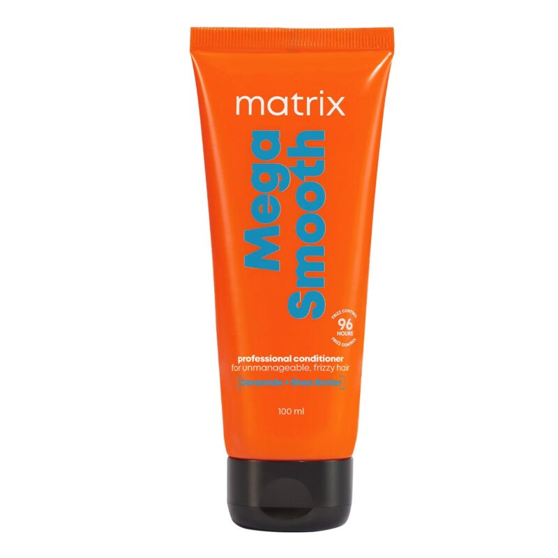 Matrix Mega Smooth Conditioner with Shea Butter and Ceramides for Frizzy Hair |Max Smoothness for 4 Days | Used by 1 Lakh Hairstylists*|For All Hair Types | Paraben Free