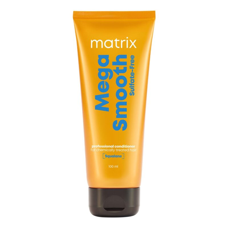 Matrix Mega Smooth Sulfate-free Conditioner with Squalene and Bonding Blend for Gentle Care and Bond Repair | Smoothens Hair | Safe for Chemically Treated Hair | 100ml