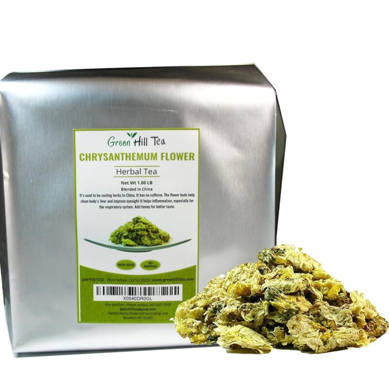 Greenhilltea traditional health herbs, Chrysanthemum flower dried herbal tea 16 OZ