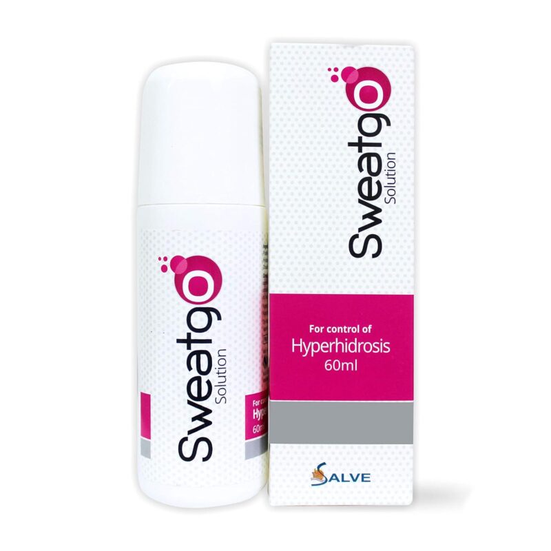 Salve Sweatgo Classic Roll-On 60ml for Men & Women | Anti-Perspirant Deodorant | Helps Control Excess Sweat (Hyperhidrosis Care) | Long-Lasting Freshness