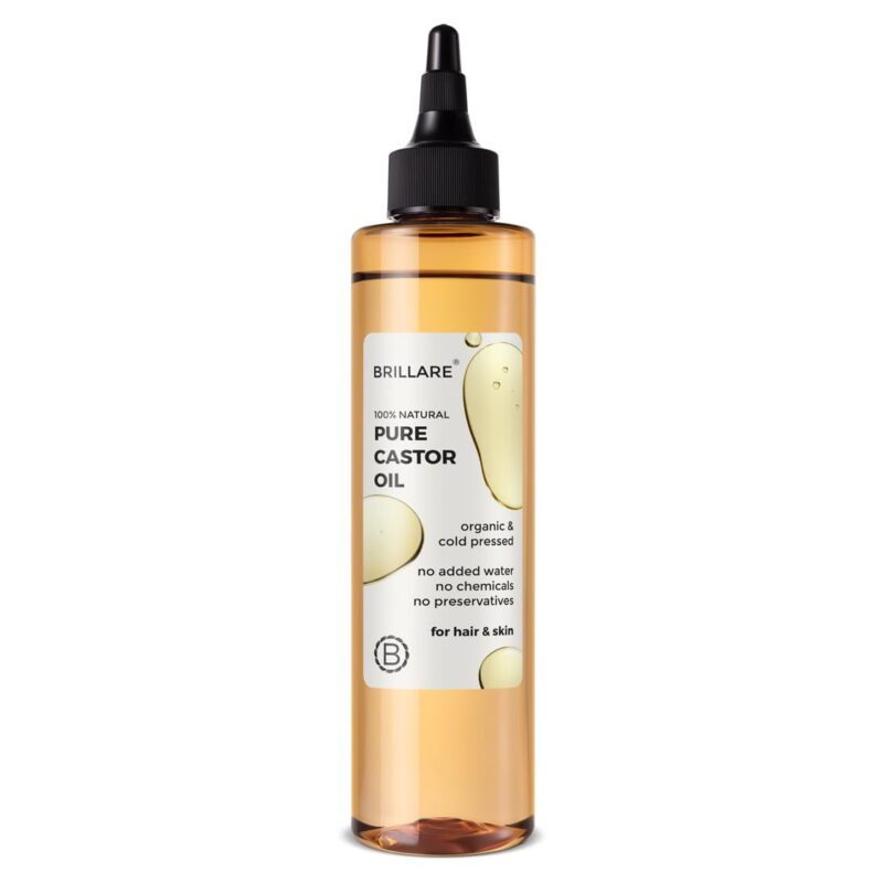 Brillare Pure Coconut Oil, Organic and Cold Pressed Hair Oil with Zero Chemicals, Rich in Vitamins & Amino Acids, Best for Dry & Flaky Skin