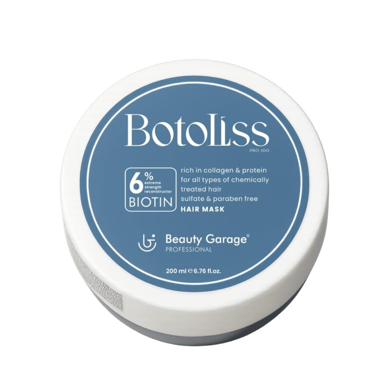Beauty Garage Botoliss Hair Mask for Damaged Hair | 200 ml Hair Mask for Dry Hair with 6% Biotin, Protein & Collagen | Suitable For Chemicall Treated, Sulfate & Paraben-Free
