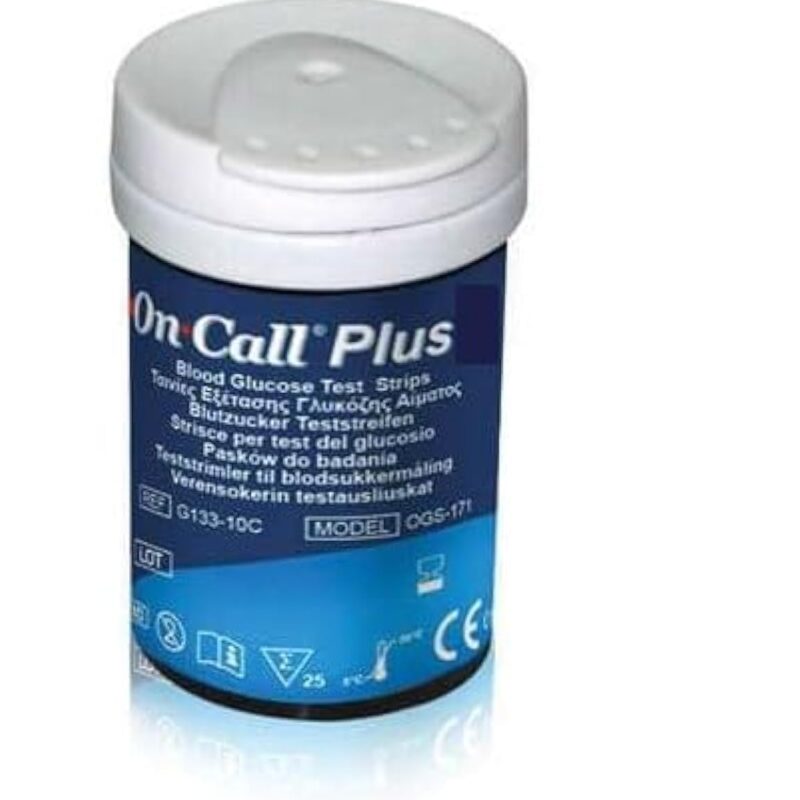 Anmol On Call Plus Glucometer Strips, Only 50 Strips, Model No 394413