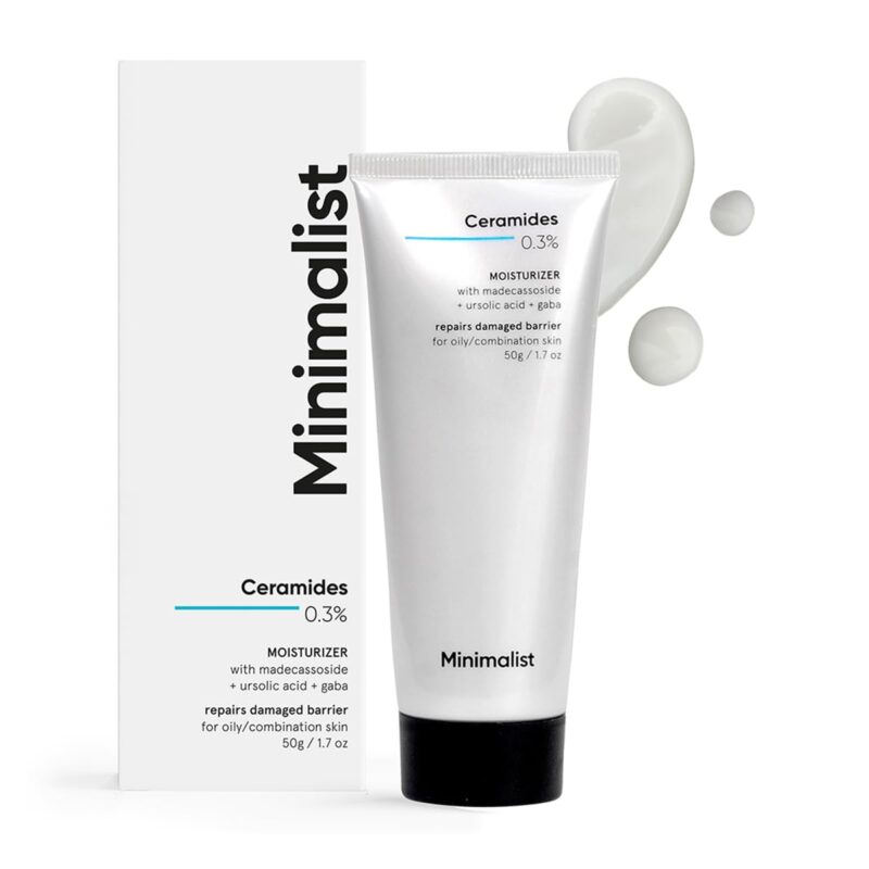 Minimalist 0.3% Ceramide Face Moisturizer For Barrier Repair & Deep Moisturization | Daily Repairing Face Moisturizing Cream | For Oily - Combination Skin | 50g