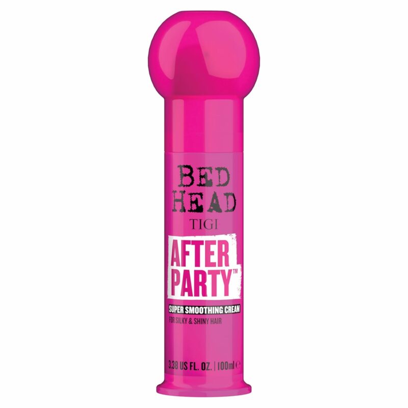 Bed Head TIGI After Party Super Smoothing Hair Cream For Silky&Shiny Hair With Castor Seed Oil,Anti-Frizz Complex To Smooth Frizz&Flyaways,Boosts Hair Shine & Gloss,Suitable For All Hair Types,100 Ml