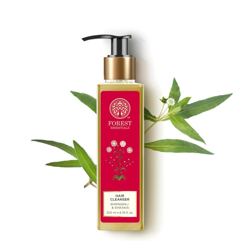 Forest Essentials Ayurvedic Shampoo Bhringraj & Shikakai | Natural Remedy for Hair Fall, Hair Thinning & Dandruff | Sulphate Free