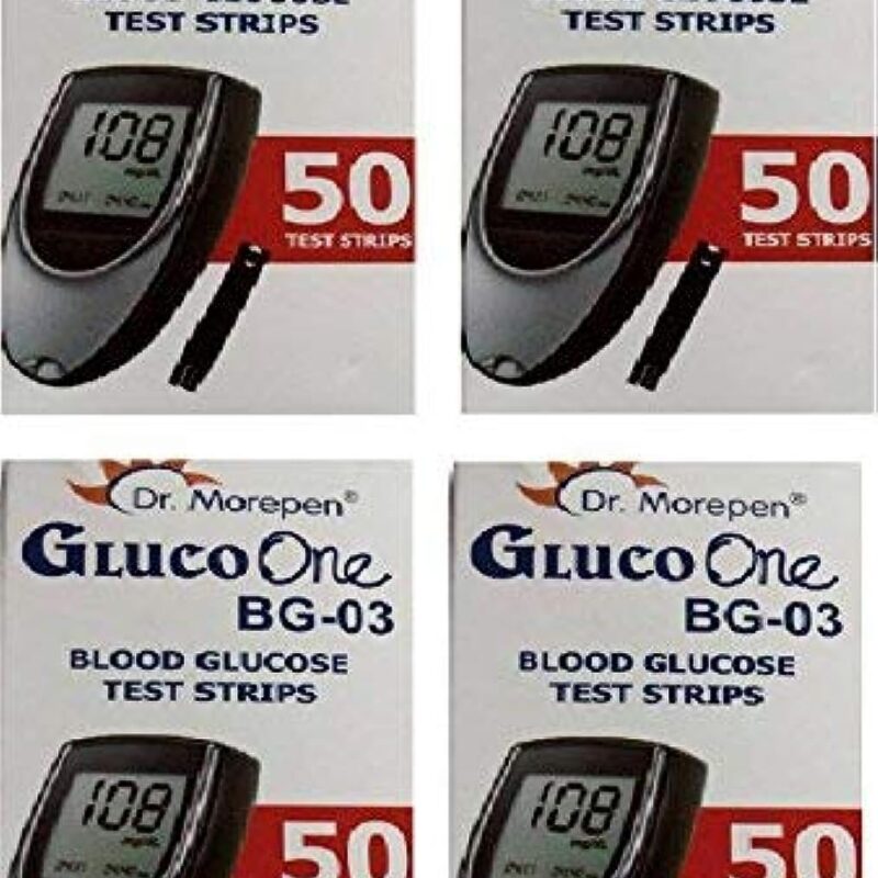 DR. MOREPEN BG-03 Test Strips - 200 Strips (Multicolor)