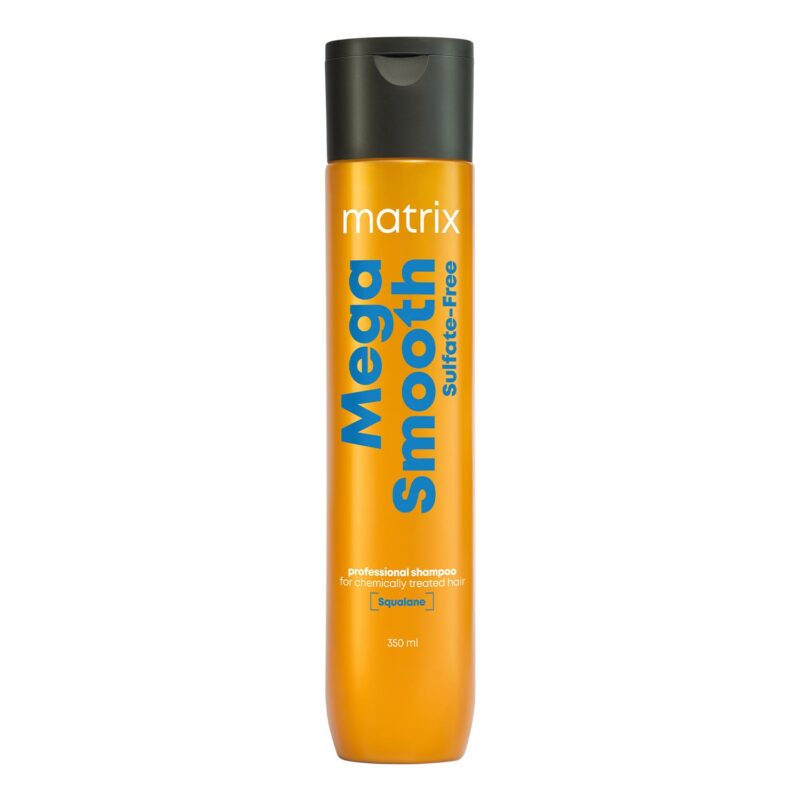 Matrix Mega Smooth Sulfate-free Shampoo with Squalene and Bonding Blend for Gentle Cleansing and Bond Repair| Smoothens Hair | Safe for Chemically Treated Hair 200ml