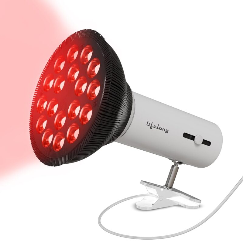Lifelong LED Red Light Therapy Lamp Facial Tool for Face and Body - Dual Wavelength 660nm & 850nm, Portable Design, High Power, Non-Invasive Full Body Therapy for Skin Rejuvenation & Pain Relief